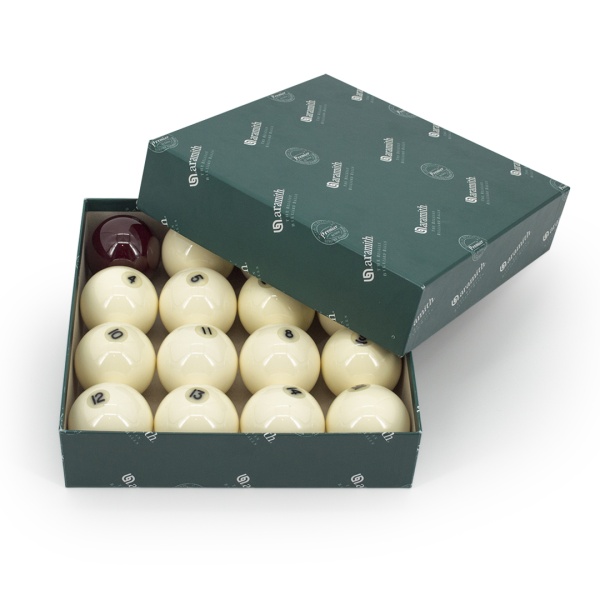 Комплект бильярдных шаров 68 мм "Aramith Premier", красный биток