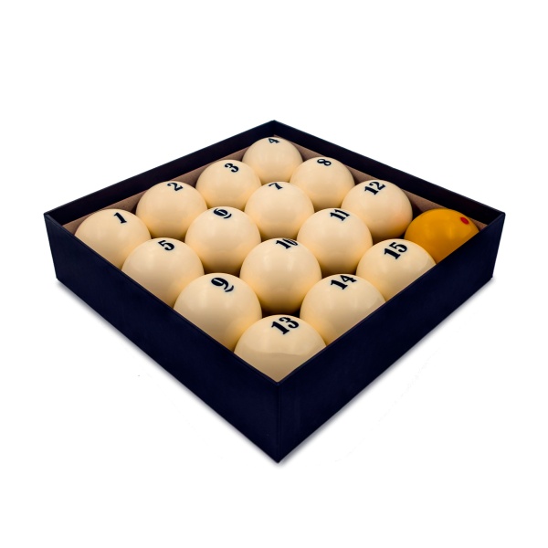 Комплект бильярдных шаров для русской пирамиды Cosmos Billiards "Diamond Ultra C" 67 мм (желтый биток)