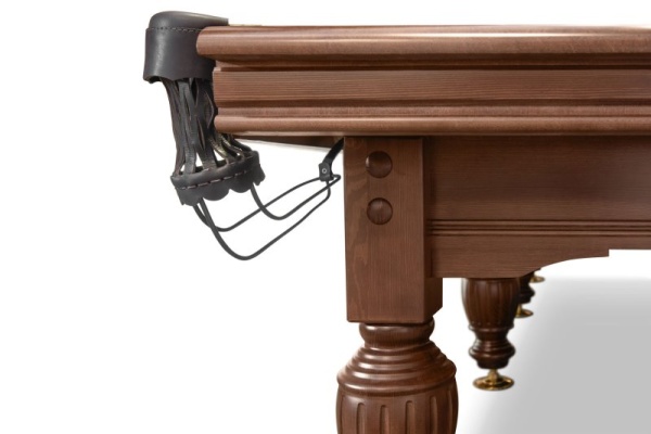 Бильярдный стол для русской пирамиды Weekend "Русский Гранд" (11 футов, 8 ног, 38мм камень) борта дуб, лузы премиум