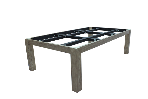 Бильярдный стол для пула RASSON "Penelope" 8 футов (серебристый, со столешницей)