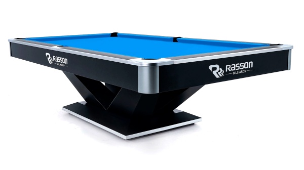 Бильярдный стол для пула RASSON "Victory 2 Plus" 9 футов (черный, сланец 30 мм)