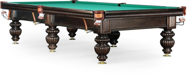 Бильярдный стол для русской пирамиды Weekend "Tower" 10 футов, борта дуб (черный орех)