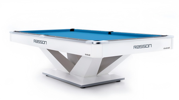 Бильярдный стол для пула RASSON "Victory 2 Plus" 9 футов (белый, сланец 30 мм)