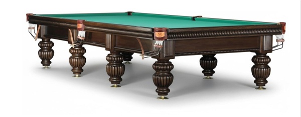 Бильярдный стол для русской пирамиды Weekend "Tower" 12 футов, борта ясень (черный орех)